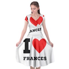 I Love Frances  Cap Sleeve Wrap Front Dress by ilovewhateva