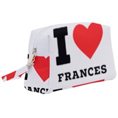 I Love Frances  Wristlet Pouch Bag (large) by ilovewhateva