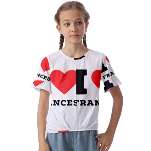 I Love Frances  Kids  Cuff Sleeve Scrunch Bottom Tee by ilovewhateva