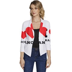 I Love Frances  Women s Casual 3/4 Sleeve Spring Jacket