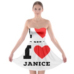 I Love Janice Strapless Bra Top Dress by ilovewhateva