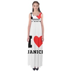 I Love Janice Empire Waist Maxi Dress by ilovewhateva