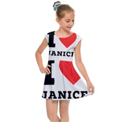 I Love Janice Kids  Cap Sleeve Dress by ilovewhateva