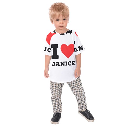 I Love Janice Kids  Raglan Tee by ilovewhateva