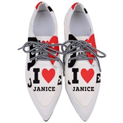 I Love Janice Pointed Oxford Shoes by ilovewhateva