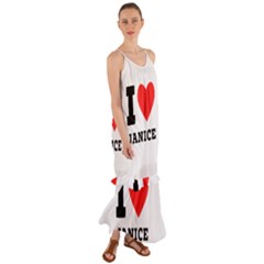 I Love Janice Cami Maxi Ruffle Chiffon Dress by ilovewhateva