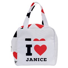 I Love Janice Boxy Hand Bag by ilovewhateva