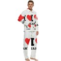 I love janice Men s Long Sleeve Velvet Pocket Pajamas Set View2