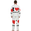 I love janice Men s Long Sleeve Velvet Pocket Pajamas Set View4