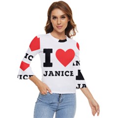 I Love Janice Bell Sleeve Top