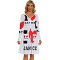 I love janice Long Sleeve Dress With Pocket View1