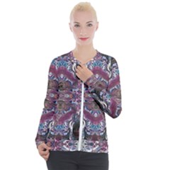 Blend Iv Casual Zip Up Jacket by kaleidomarblingart