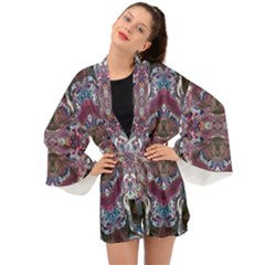 Blend Iv Long Sleeve Kimono by kaleidomarblingart