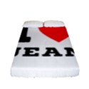 I love jean Fitted Sheet (Full/ Double Size) View1