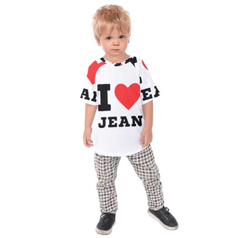 I Love Jean Kids  Raglan Tee by ilovewhateva