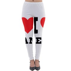 I Love Jean Lightweight Velour Leggings by ilovewhateva