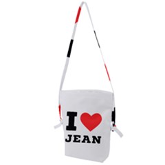 I Love Jean Folding Shoulder Bag by ilovewhateva