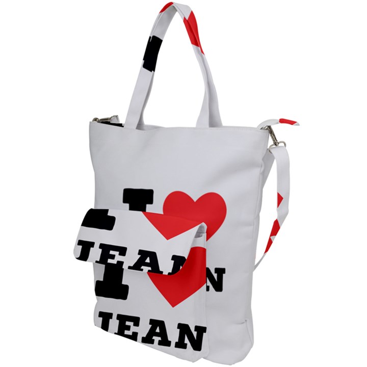 I love jean Shoulder Tote Bag