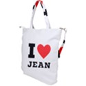 I love jean Shoulder Tote Bag View2