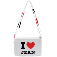 I Love Jean Double Gusset Crossbody Bag by ilovewhateva