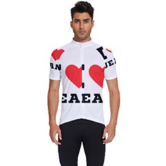 I Love Jean Men s Short Sleeve Cycling Jersey