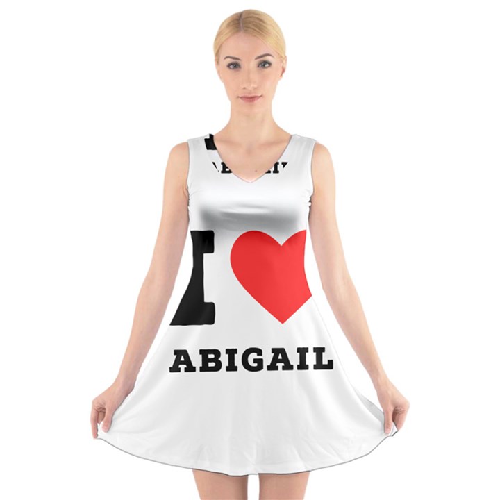 I love Abigail  V-Neck Sleeveless Dress