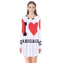 I love Abigail  Long Sleeve V-neck Flare Dress View1