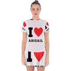 I Love Abigail  Drop Hem Mini Chiffon Dress by ilovewhateva