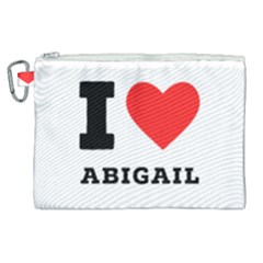 I Love Abigail  Canvas Cosmetic Bag (xl) by ilovewhateva