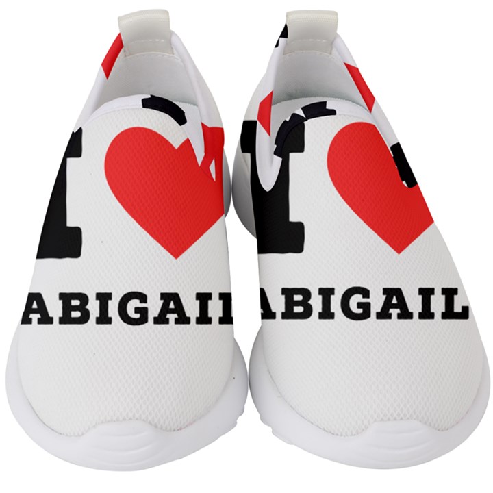 I love Abigail  Kids  Slip On Sneakers