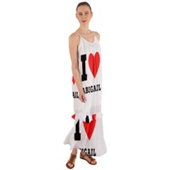 I Love Abigail  Cami Maxi Ruffle Chiffon Dress by ilovewhateva