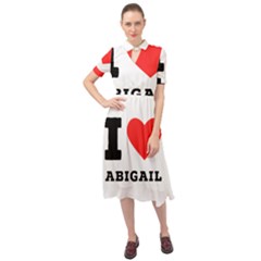 I Love Abigail  Keyhole Neckline Chiffon Dress by ilovewhateva