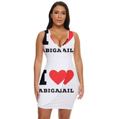 I Love Abigail  Draped Bodycon Dress by ilovewhateva