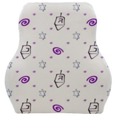 Background Hexagram Spiral Car Seat Velour Cushion  by Semog4