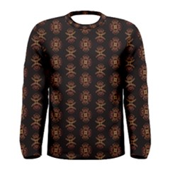 Pattern Floral Texture Icons Men s Long Sleeve Tee by Semog4