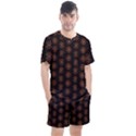 Pattern Floral Texture Icons Men s Mesh Tee and Shorts Set View1