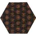 Pattern Floral Texture Icons Wooden Puzzle Hexagon View1