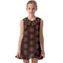 Pattern Floral Texture Icons Kids  Pilgrim Collar Ruffle Hem Dress View1