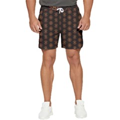 Pattern Floral Texture Icons Men s Runner Shorts by Semog4