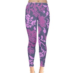 Background Pattern Flower Texture Leggings  by Semog4