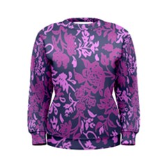 Background Pattern Flower Texture Women s Sweatshirt