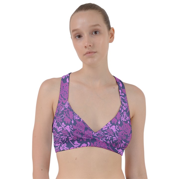 Background Pattern Flower Texture Sweetheart Sports Bra