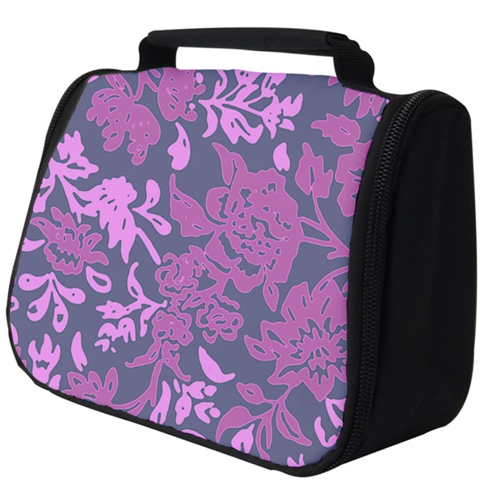 Background Pattern Flower Texture Full Print Travel Pouch (Big)