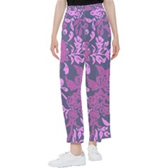 Background Pattern Flower Texture Women s Pants  by Semog4