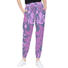 Background Pattern Flower Texture Women s Tapered Pants by Semog4