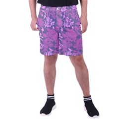 Background Pattern Flower Texture Men s Pocket Shorts by Semog4