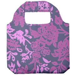 Background Pattern Flower Texture Foldable Grocery Recycle Bag