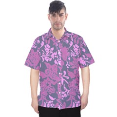 Background Pattern Flower Texture Men s Hawaii Shirt