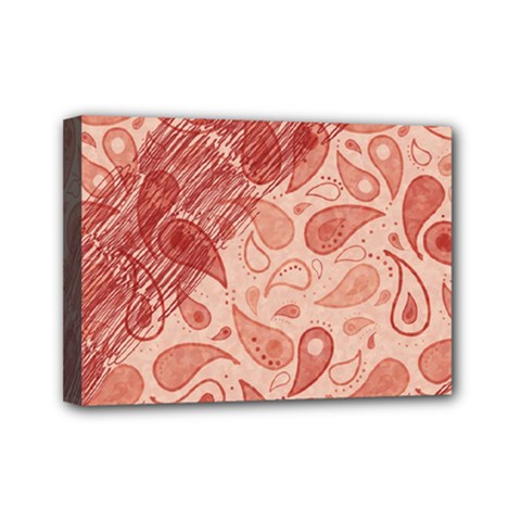 Tribal Background Pattern Texture Design Mini Canvas 7  X 5  (stretched)