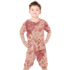 Tribal Background Pattern Texture Design Kids  Tee And Shorts Set by Semog4